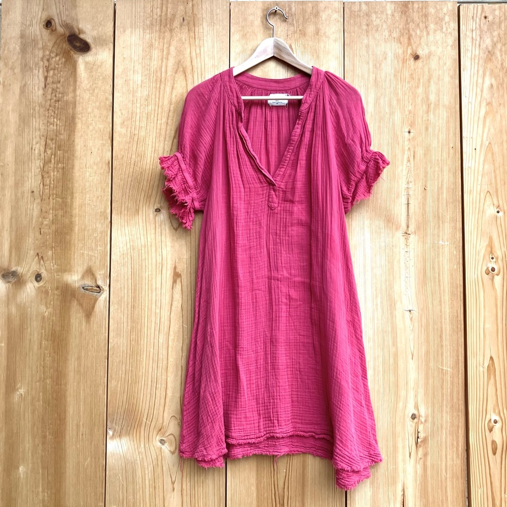 9 Seed Red Gauze Dress Sz Small